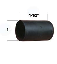 Replacement Rubber Tip for Heavy Duty Door Stops, Deltana DSF-RUBBER