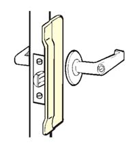 Commercial Door Stainless Security Latch Guard Plate, Don-Jo CLP-106-630