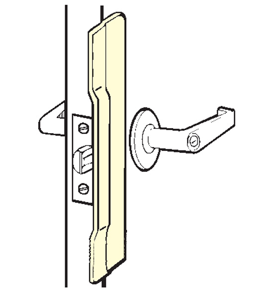 Commercial Door Latch Guard Plate