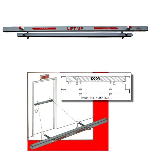 Exit Security Bars 36-inch Outswing Door