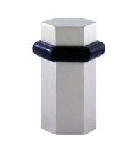 Modern 2 Inch Hexagonal Floor Mount Door Stop, FEI-H-195