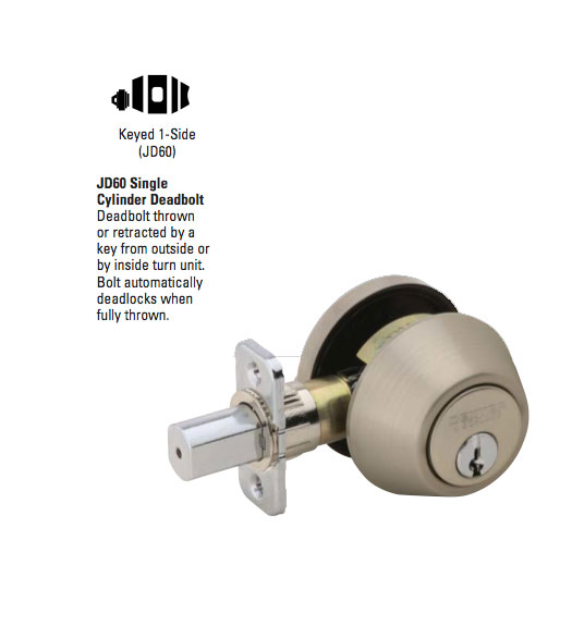 Single Cylinder Schlage Deadbolt