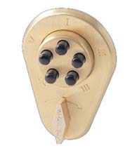 Simplex Keypad Deadlatch With Key Override and Latch Holdback, KABA 9380000