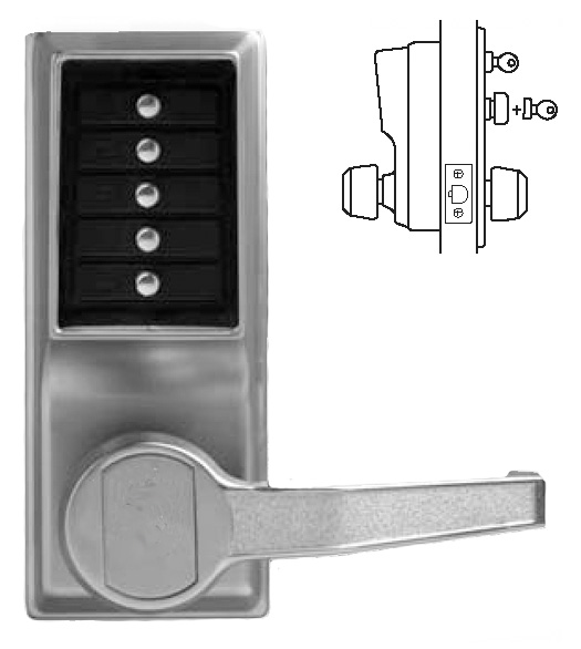 Keypad Entry Lever with Passage Feature