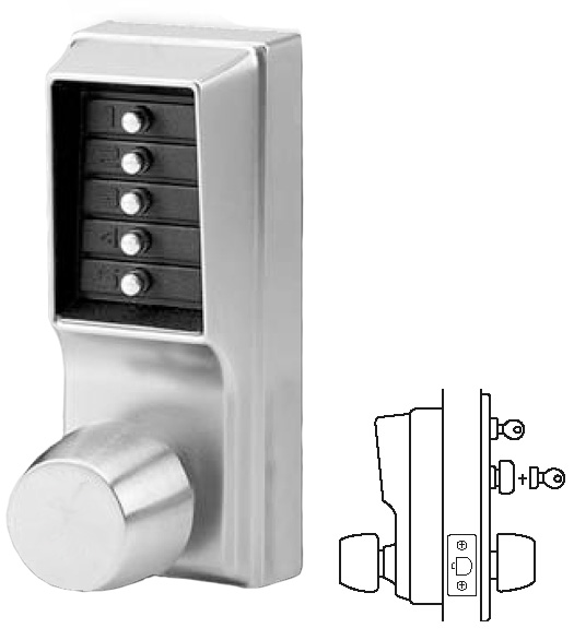 Keypad Entry Lock with Passage Feature