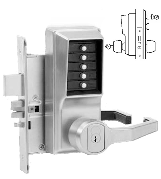 Simplex Keypad Mortise Lever Lock