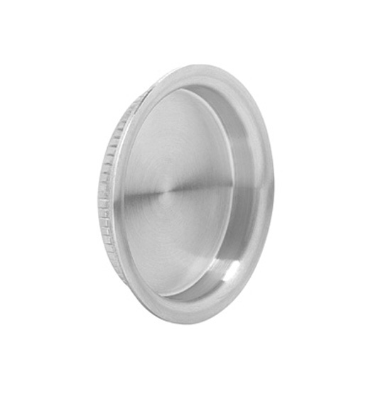 Contemporary Round Stainless Steel Cup Pull