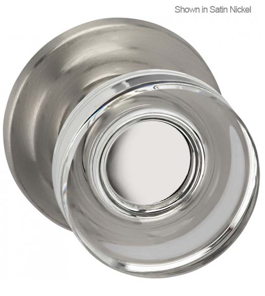 Contemporary Clear Knob Traditional Plate
