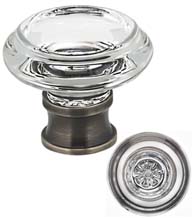 Clear Glass Cabinet Knob, Omnia 9566