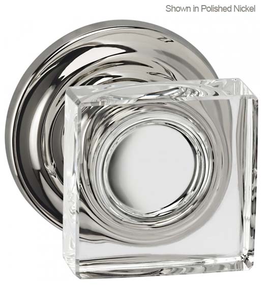 Traditional Square Glass Door Knobs