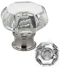 Classic Clear Glass Cabinet Knob, Omnia 9955/32