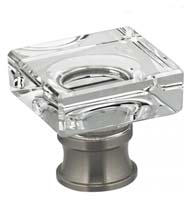 Square Glass Cabinet Knob, Omnia 9956/32