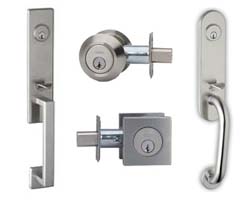 Omnia Stainless Steel Handlesets and Deadbolts
