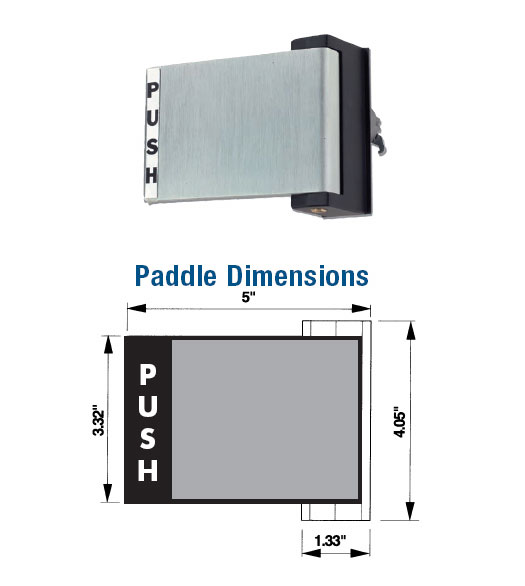 Storefront Deadlatch Paddle
