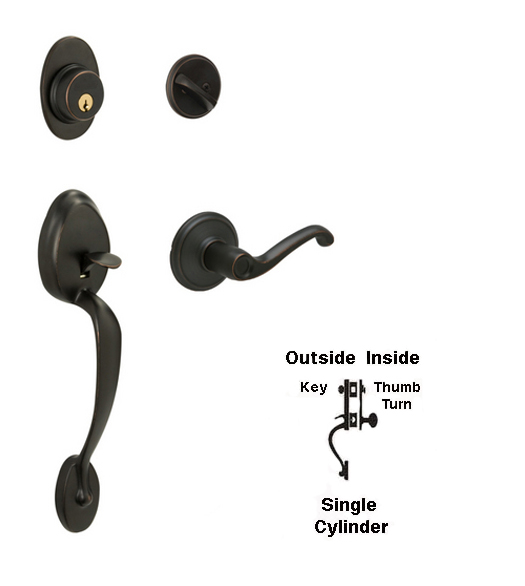Oval Plymouth Single Cylinder Handleset