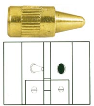 Security Door Hinge Pin, Deltana 44368