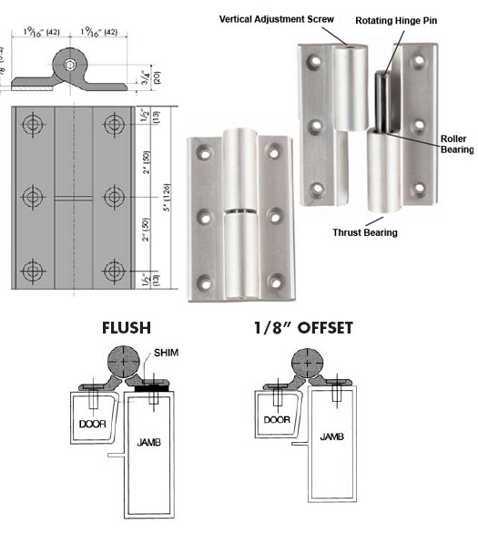 Commercial Aluminum Door Hinge