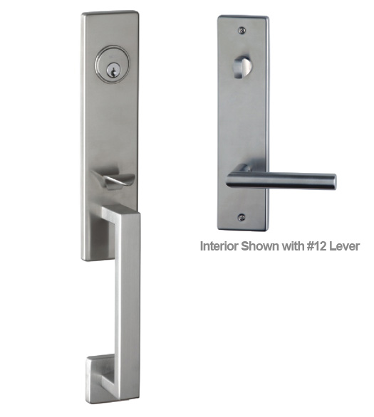 Omnia Satin Stainless Urban Handleset