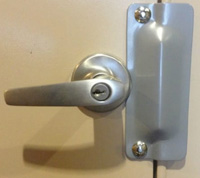 Door With Latch Guard Installed
