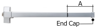 Panic Device Field Size Diagram