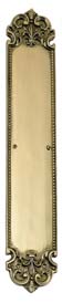 Brass Accents A04-P3220 Fleur De Lis Solid Brass Push Plate
