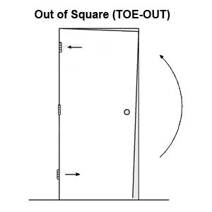 fix door toe-out