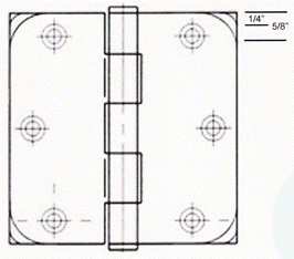 measure hinge radius diagram