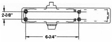 LCN 1461 Door Closer Mounting Holes