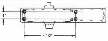 LCN 1461 Door Closer Mounting Holes