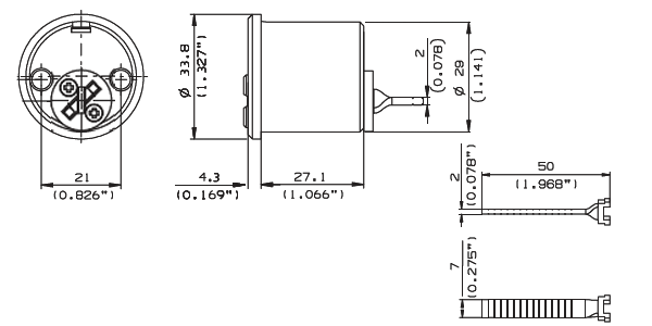 MUL-T-LOCK High Security Rim Cylinder with Vertical Tail