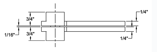 ABH 0180 Top Pivot Hinge Size