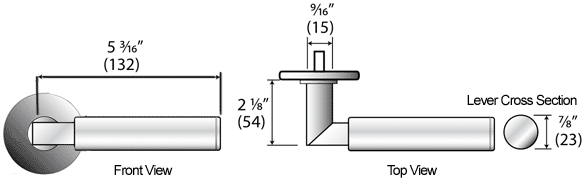 AHI SIG157 Athens Lever Specifications