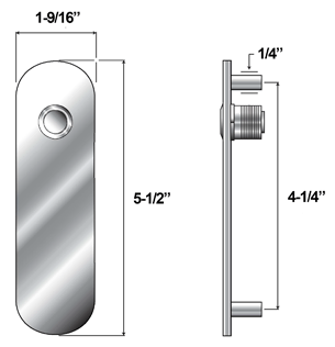 AHI SIG762 Oval Doorbell Button Specifications