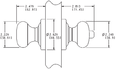 Baldwin Classic Keyed Knob Specifications