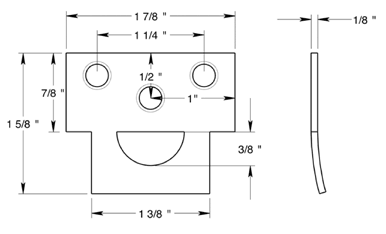 Universal Strike Plate Size