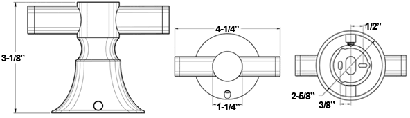 Deltana 88DRH 88 Series Double Robe Hook Specifications