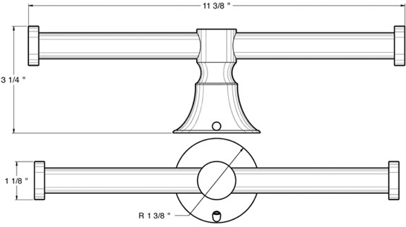 Deltana 88DTPH Toilet Paper Holder Specifications