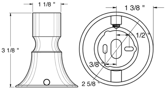Deltana 88SRH 88 Series Single Robe Hook Specifications