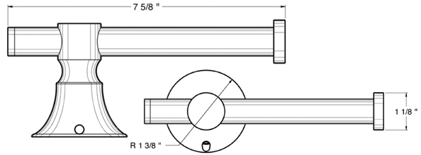 Deltana 88STPH Toilet Paper Holder Specifications