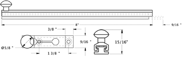 8 Inch Contemporary Door Bolt Specifications