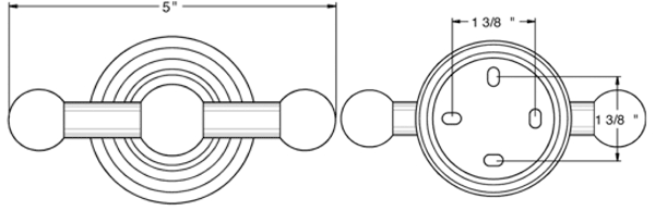 Deltana 98C2010 Double Robe Hook