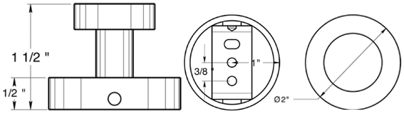 Deltana BBS2009 Sobe Single Robe Hook Specifications