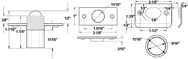Deltana BC218 Ball Catch Specifications