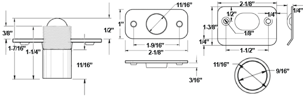 Deltana BC218R Ball Catch Specifications