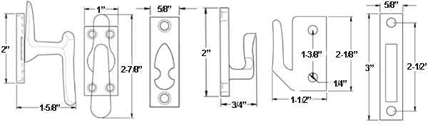 Deltana BC218 Ball Catch Specifications