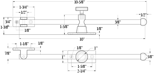 Deltana CSA10 Window Casement Stay Specifications