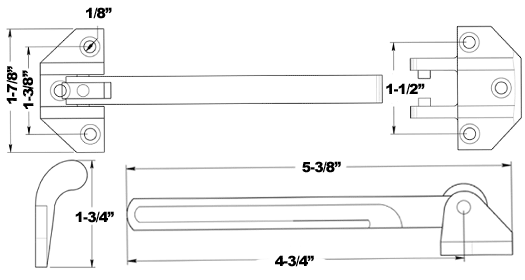 Contemporary Security Door Guard Specifications