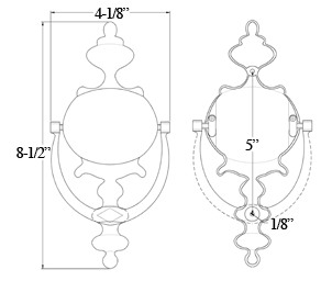 Deltana DK854 Imperial Door Knocker Specifications