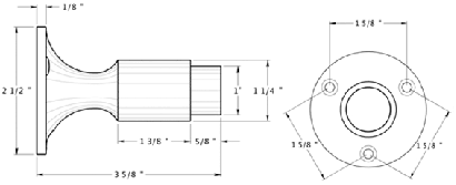 Heavy Duty Wall Mount Door Stop Specifications