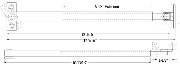 Deltana FCA12 Contemporary Window Casement Stay Specifications